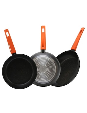 Set de sartenes Cooks Master Greblon de aluminio 3 piezas