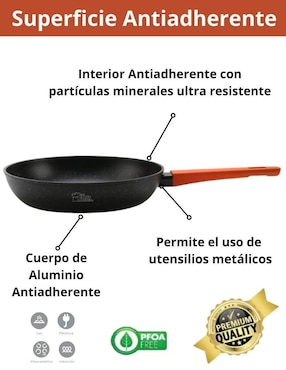 Set de sartenes Cooks Master Greblon de aluminio 3 piezas