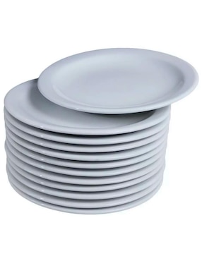 Plato postre Vencort de porcelana 12 piezas