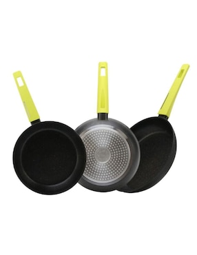 Set de sartenes Cooks Master Greblon de aluminio 3 piezas
