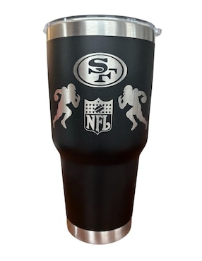 Termo Fartmex De Acero Inoxidable NFL San Francisco Con Tapa Rosca 887 Ml