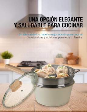 Batería de cocina Casa Litus Cairo de cerámica antiadherente cerámica 10 piezas
