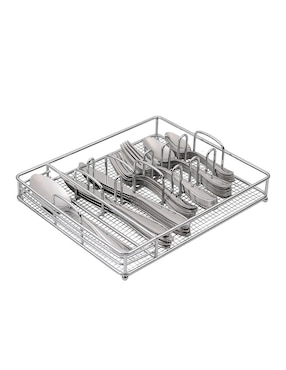 Set Cubiertos Vasconia Caddy De Acero Inoxidable 42 Piezas