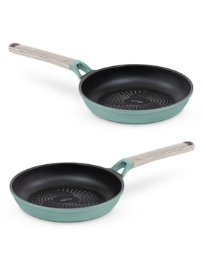 Set de sartenes Jade Cook Pro Series de aluminio anodizado 2 piezas