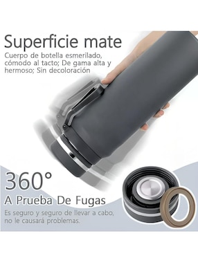 Termo Wünd de acero inoxidable con tapa rosca 1 L