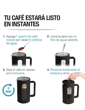 Prensa francesa Casa Litus de acero inoxidable
