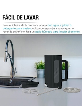 Prensa francesa Casa Litus de acero inoxidable