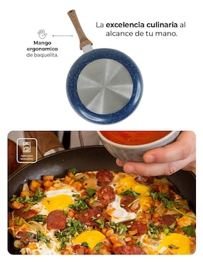 Set de sartenes Queen Sense Love cook de aluminio anodizado 3 piezas