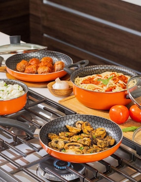 Batería de cocina Cinsa Habana de aluminio antiadherente thermocell 8 piezas