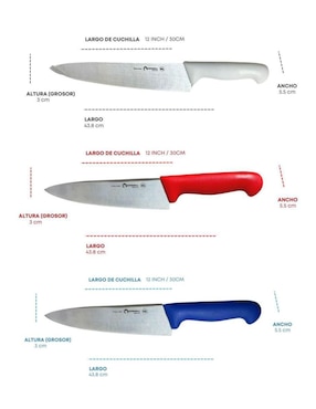 Set de cuchillos para chef Shorbull 3 piezas