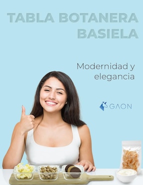 Botanero Gaon de Bambú con 3 divisiones