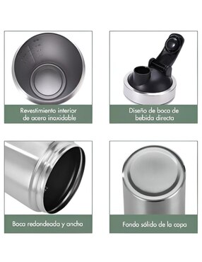 Termo Wünd de acero inoxidable con tapa rosca 739 ml