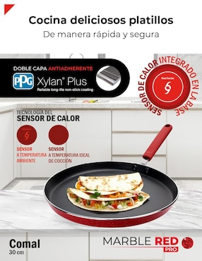 Comal Bogner Marble Red Pro aluminio