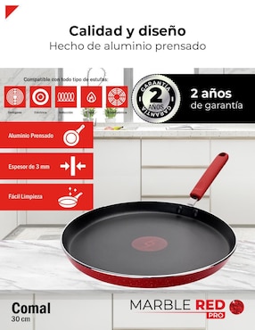 Comal Bogner Marble Red Pro aluminio