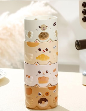 Taza té Happy Ware 4 piezas