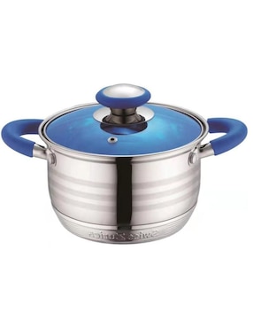 Batería de cocina Swiss Silver de acero inoxidable 12 piezas