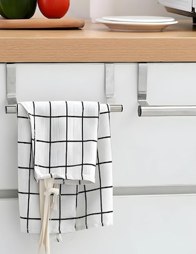 Toallero de puerta Happy Ware de acero inoxidable