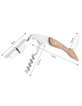 Sacacorchos de palanca Wünd de madera