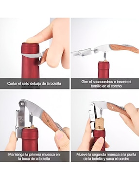 Sacacorchos de palanca Wünd de madera