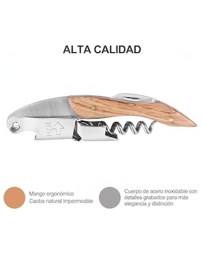 Sacacorchos de palanca Wünd de madera