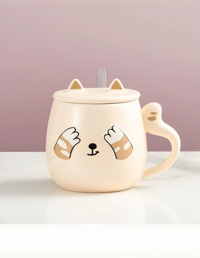 Taza con tapa Happy Ware 3 piezas