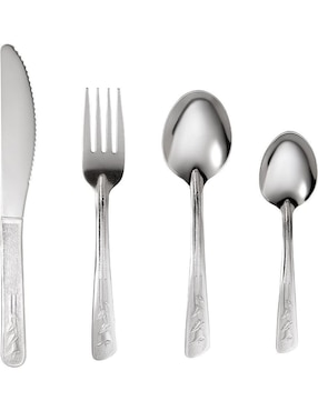 Set cubiertos Moven Maya de acero inoxidable 24 piezas