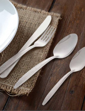 Set cubiertos Moven Laurel de acero inoxidable 12 piezas