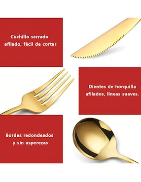 Set cubiertos Wünd de acero inoxidable 24 piezas