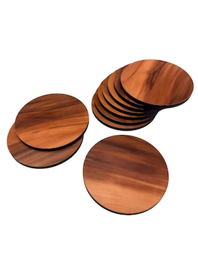 Set De Portavasos Wünd De Madera 10 Piezas