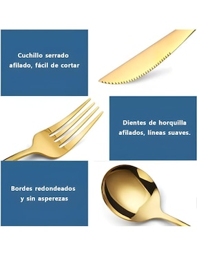 Set cubiertos Wünd de acero inoxidable 24 piezas
