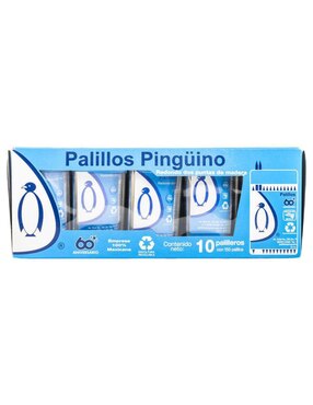 Porta palillos Pingüino de madera