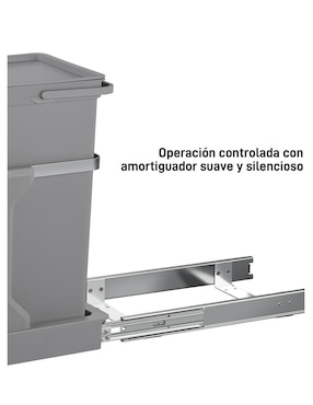 Bote de basura Eko Extraible de plástico