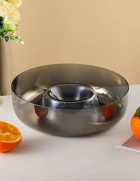 Botanero Kitchen Lab de Vidrio con 2 divisiones