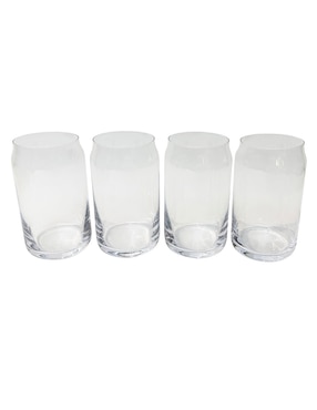 Set vasos Kitchen Lab de vidrio con 4 piezas