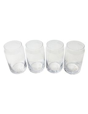 Set vasos Kitchen Lab de vidrio con 4 piezas