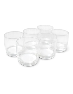 Set vasos Idea Nuova de vidrio con 6 piezas