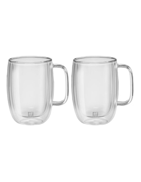 Set De Vasos Doble Pared Zwilling J.A. Henckels AG Sorrento De Vidrio Borosilicato Con 2 Piezas