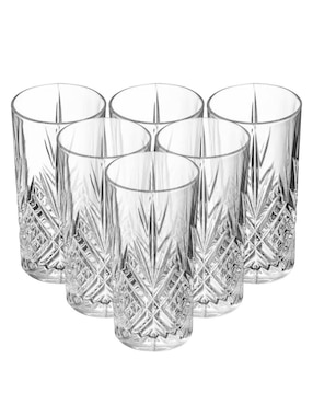 Luminarc Set De 6 Vasos Altos De Vidrio 16 Cl – Resistentes Al Lavavajillas, Libres De BPA, Fabricados En Vidrio Sodo De Alta Calidad