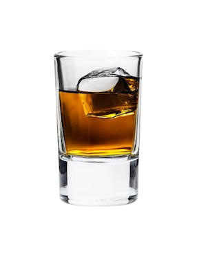 Set de tequileros Borgonovo Indro de vidrio con 6 piezas