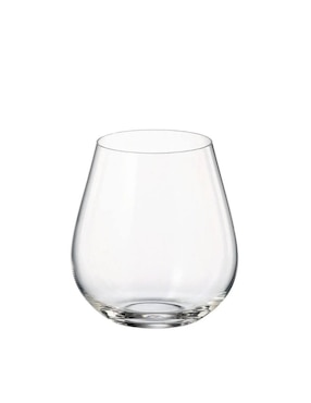 Set vasos Bohemia Columba de vidrio con 6 piezas