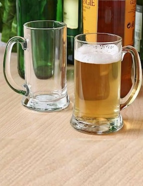 Set vasos cerveceros Borgonovo Icon de vidrio con 6 piezas