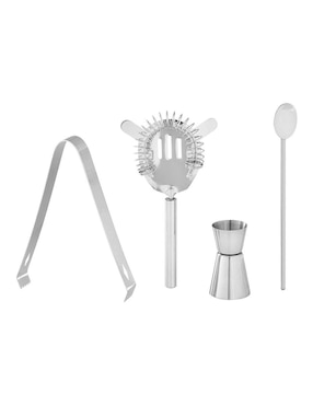 Set bar Cilio Classic de acero inoxidable