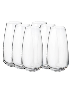 Set vasos Bohemia Anser de vidrio con 6 piezas