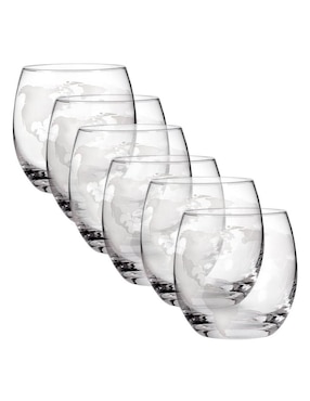 Set De Vasos Para Whisky Bluelander De Vidrio Con 6 Piezas