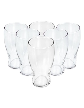 Set vasos Stovmex Albira de vidrio con 6 piezas