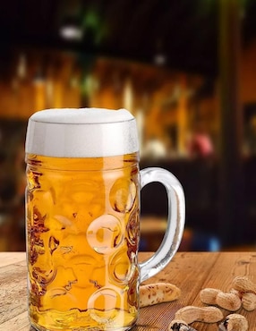 Set vasos cerveceros Borgonovo Don de vidrio con 6 piezas
