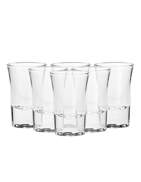 Set De Vasos Tequileros Borgonovo Junior De Vidrio Con 6 Piezas