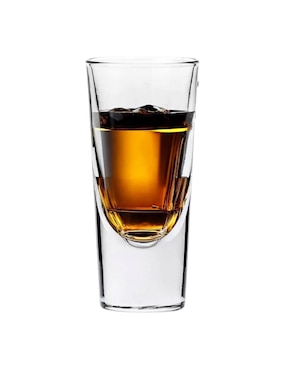 Set de tequileros Borgonovo Rocky de vidrio con 6 piezas