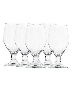 Set De Copas Para Agua Borgonovo Ducale De Vidrio 6 Piezas