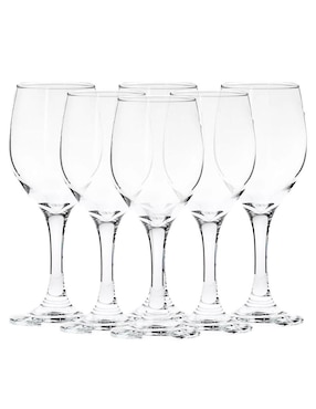 Set De Copas Para Vino Borgonovo Ducale De Vidrio 6 Piezas